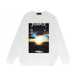 Purple Brand Long Sleeve T-Shirt Fashion Loose Long Sleeve Top