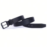 Hip-hop punk rhinestone belt casual cowhide single layer