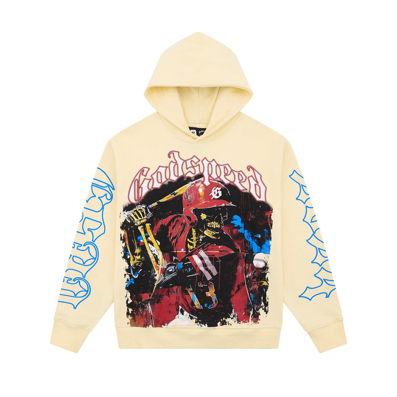 Godspeed Hoodie Spring and Autumn GOD Skull Letter Pattern Printed Hooded Sweater