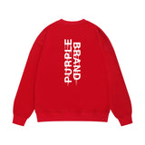 Purple Brand Sweatshirt Loose Crew Neck Sweater