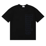 Rhude T Shirt Micro Label Letter Skull Print Short Sleeve T-Shirt