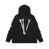 Vlone Hoodie Autumn and Winter Skull Big V Letter