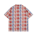 Rhude T Shirt Casual Short Sleeve Shirt Men's and Women's Shorts Shirt