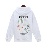 Casablanca Hoodie autumn and winter hooded sweater terry pure cotton