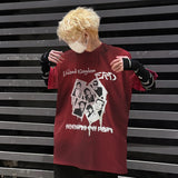 ERD T Shirts Washed Make Old Ripped T-shirt