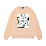 Purple Brand Sweatshirt Loose Crew Neck Sweater