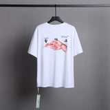 Ow T Shirt Back Finger Print for Men and Women