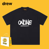 Drew T Shirts Cotton Short Sleeve Fashion Brand Printing