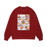 Purple Brand Sweatshirt Loose Crew Neck Sweater
