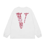 Vlone Sweatshirts Autumn/Winter Letter Crew Neck Pullover