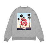 Purple Brand Sweatshirt Loose Crew Neck Sweater