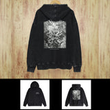 Purple Brand Distressed Hoodie Fashion Old Loose Hooded Sweater