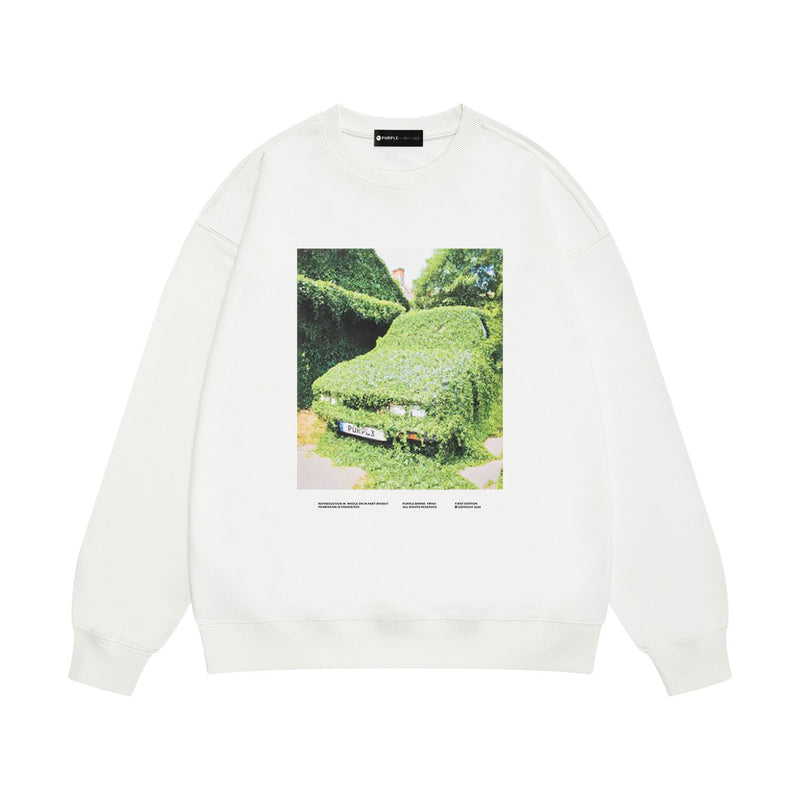 Purple Brand Sweatshirt Loose Crew Neck Sweater