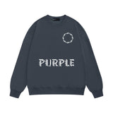 Purple Brand Sweatshirt Loose Crew Neck Sweater