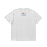 Mens Vintage T-Shirts SAINT MICHAEL CHO Cookie Print Short Sleeve