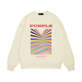 Purple Brand Sweatshirt Loose Crew Neck Sweater