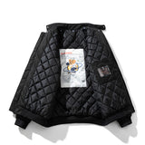 Men Vintage Jackets Autumn and Winter Padded Cotton Thickened Semi-turtleneck Jacket Cotton Jacket