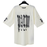 Palm Angels T Shirts Coconut Letter Logo Short Sleeve T-Shirt