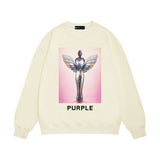 Purple Brand Sweatshirt Loose Crew Neck Sweater