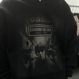 Mens Vintage T-Shirts Vintage SAINT MICHAEL CHO Oasis Band Fall/Winter Hooded Sweater