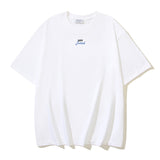 Off White T Shirts OW Letter Print Pattern Crew Neck Pullover Short Sleeves