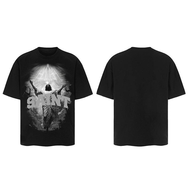 Men Vintage T-Shirts Saint Michael Tee Saint Tears