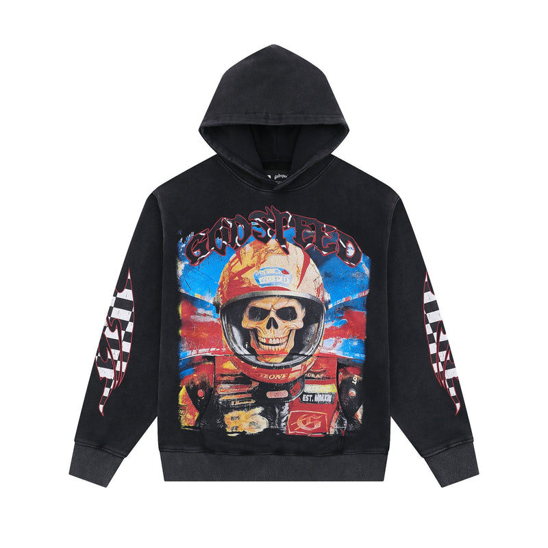 Godspeed Hoodie Spring GOD Skull Basketball Print Hooded Sweater