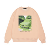 Purple Brand Sweatshirt Loose Crew Neck Sweater