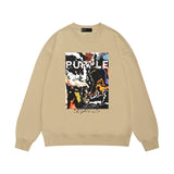Purple Brand Sweatshirt Loose Crew Neck Sweater