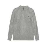 Ralph Lauren Knitted sweaters RL pony embroidered sweater half-height zip-up knitted sweater