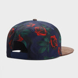 Trendy flat brimmed hat rose adjustable sun shade