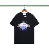 Casablanca T Shirts Crew Neck Loose Cotton Tee