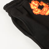 Denim Tears Outfit: T Shirt/Shorts (Separate Purchase Options) Flame Short Sleeve T-shirt Sports Casual Shorts Suit