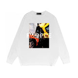Purple Brand Long Sleeve T-Shirt Fashion Loose Long Sleeve Top
