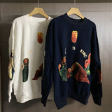 Jesus Is King Sweatshirt Kanye Jesus Is King round Neck Foam Sweater Fog
