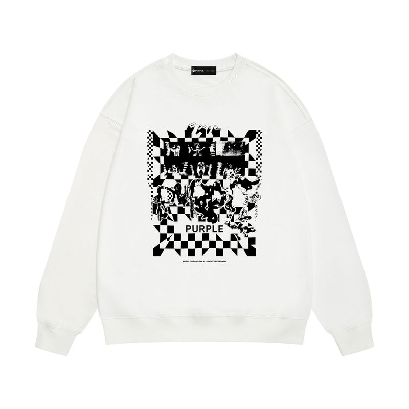 Purple Brand Sweatshirt Loose Crew Neck Sweater