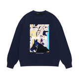 Purple Brand Sweatshirt Loose Crew Neck Sweater