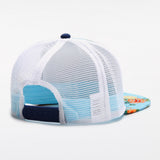 Trendy flat brimmed hat summer mesh sunshade