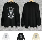Purple Brand Long Sleeve T-Shirt Fashion Loose Long Sleeve Top