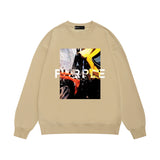 Purple Brand Sweatshirt Loose Crew Neck Sweater