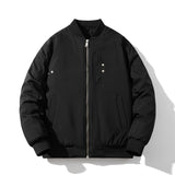 Men Vintage Jackets Loose Trend Baseball Suit Zip Padded Flight Suit