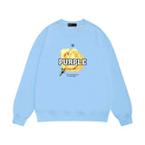 Purple Brand Sweatshirt Loose Crew Neck Sweater