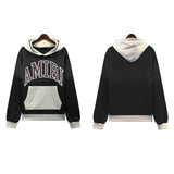 Amiri Hoodie AMI Letter Pattern Pullover Hooded Sweater Men and Women