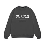 Purple Brand Sweatshirt Loose Crew Neck Sweater