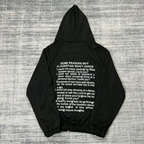 ERD Hoodie Zipper Sweater Loose-Fitting Hoodie Cotton