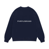 Purple Brand Sweatshirt Loose Crew Neck Sweater