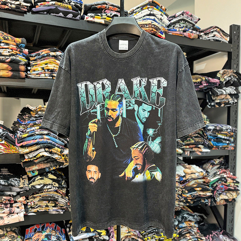 Drake T Shirts Short Sleeve T-Shirt Crew Neck