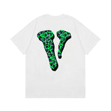 Vlone T Shirt Spring/Summer Pattern Crew Neck Short Sleeve