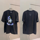 Men Vintage T-Shirts Michael Jackson Acid Washed Tee