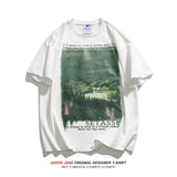 Men T-shirt Short Sleeve T-shirt Top Summer Half Sleeve Loose Casual